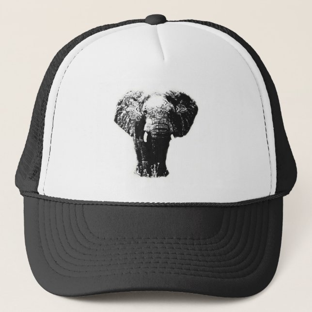 Pop Art Elephant Trucker Hat (Front)