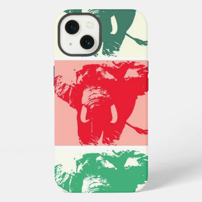 Pop Art Elephants iPhone Case (Back)