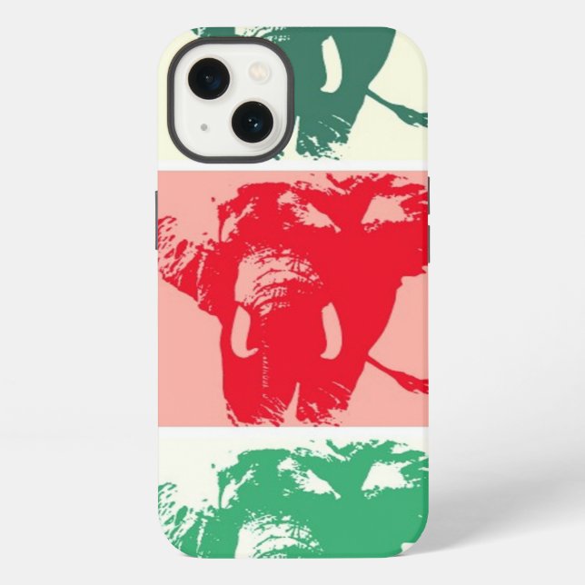 Pop Art Elephants iPhone Case (Back)