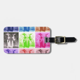 Pop Art Elephants Luggage Tag