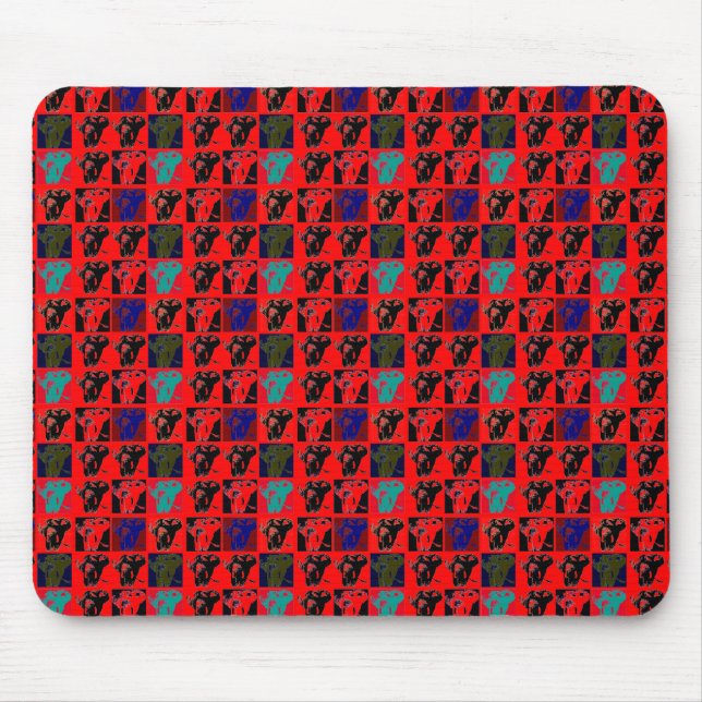 Pop Art Elephants Mouse Mat (Front)