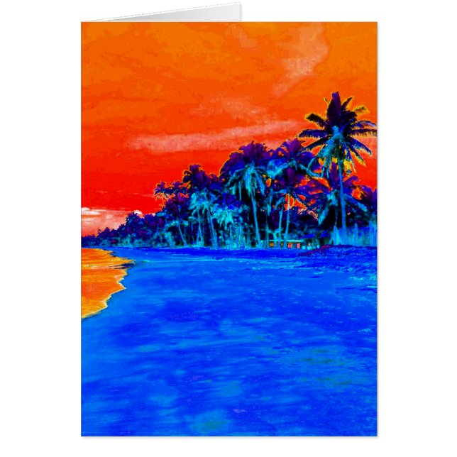 Pop Art Exotic Beach Palm Trees (Front)