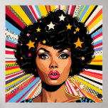 Pop Art Explosion Poster<br><div class="desc">Immerse yourself in a vibrant explosion of Pop Art that pays homage to the bold and colourful world of pop culture.</div>