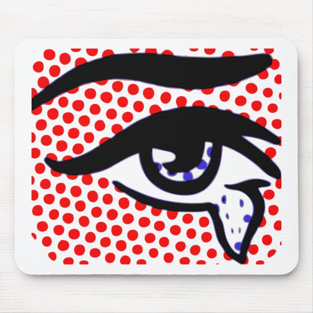 Pop Art Eye Mouse Mat (Front)