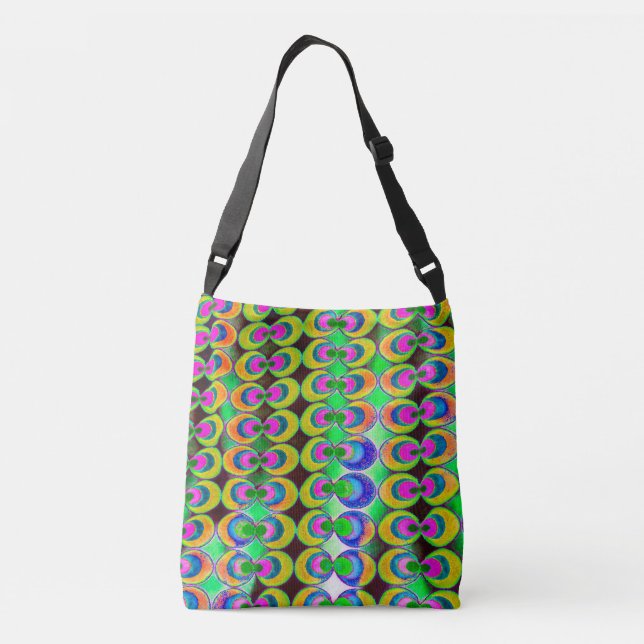 Pop art fabric crossbody bag (Back)