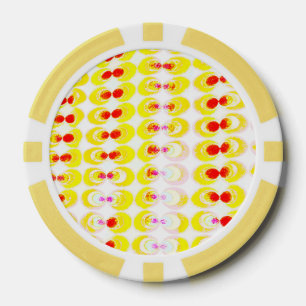 Pop art fabric poker chips