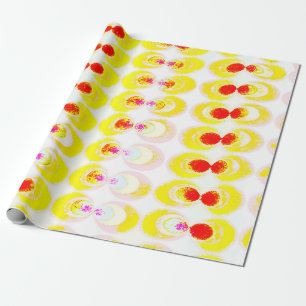 Pop art fabric wrapping paper