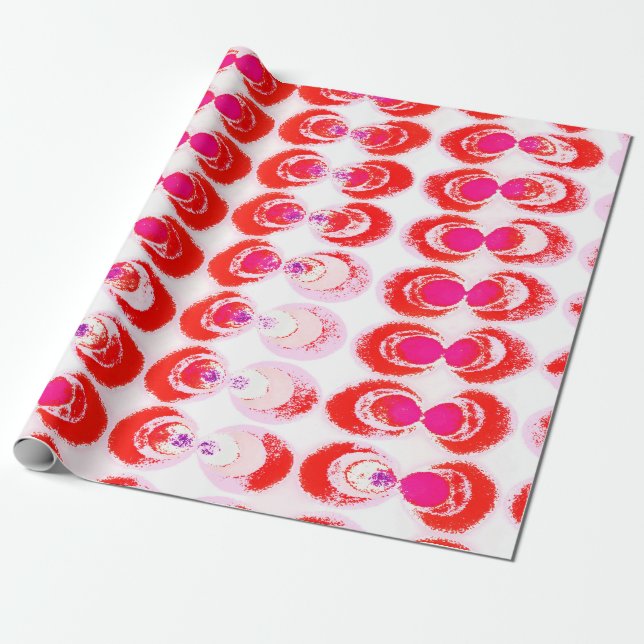 Pop art fabric wrapping paper (Unrolled)