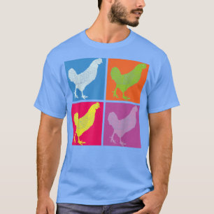 Pop Art Farm Animal Bird Lover Farmer Farming Chic T-Shirt