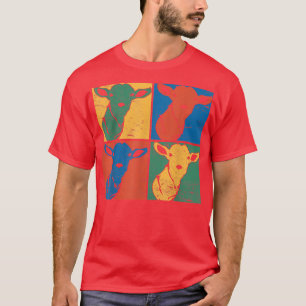 Pop Art Farm Animal Lover Farmer Farming Cute Goat T-Shirt