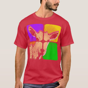 Pop Art Farm Animal Lover Goat Lover Farmer Goat T-Shirt