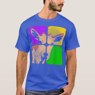 Pop Art Farm Animal Lover Goat Lover Farmer Goat T T-Shirt