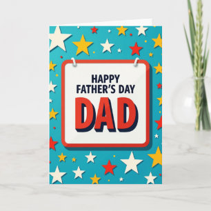 Pop Art Fathers Day Card