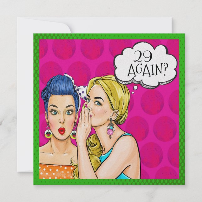 Pop Art Fifties Fun Invitation (Front)