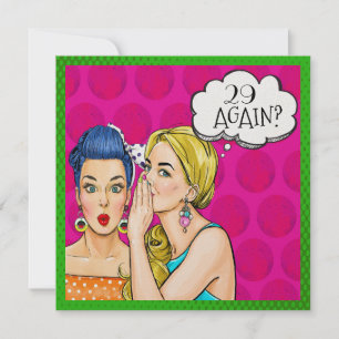 Pop Art Fifties Fun Invitation
