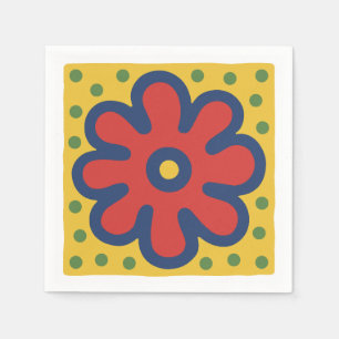 Pop Art Flower Napkin