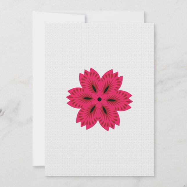 Pop Art Flower Poster | Bold Modern Wall Art Invitation (Front)