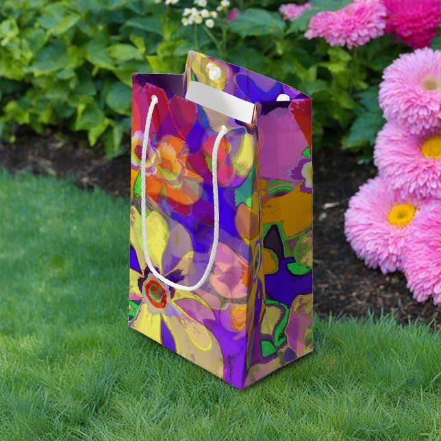 Pop Art Flowers Small Gift Bag (Creator Uploaded)