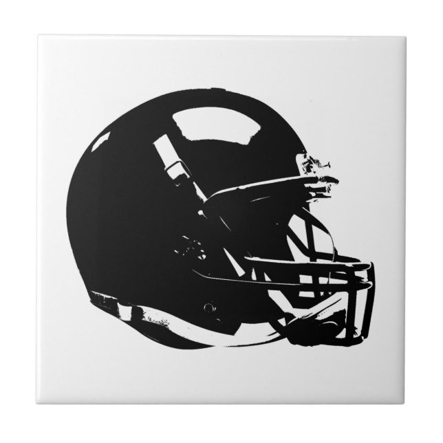 Pop Art Football Helmet Ceramic Tile (Front)