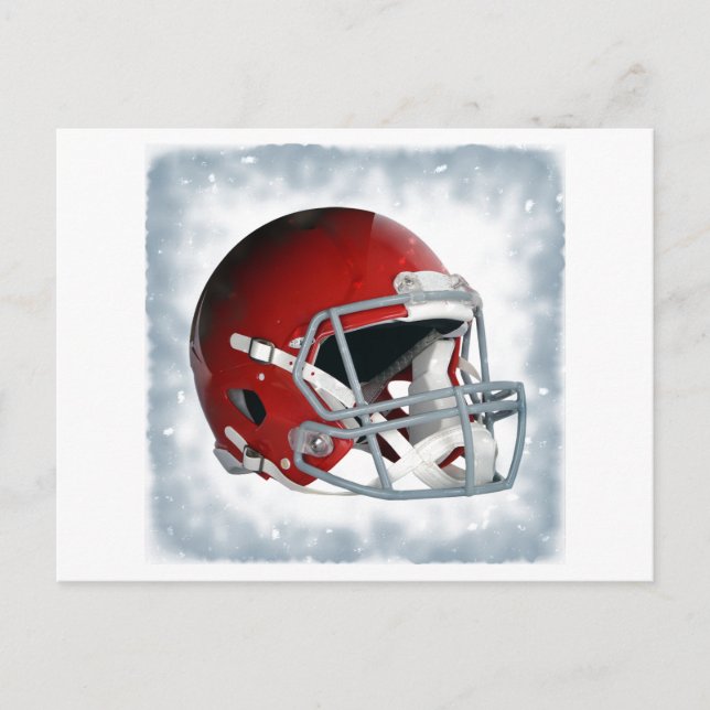Pop Art Football Helmet Postcard (Front)