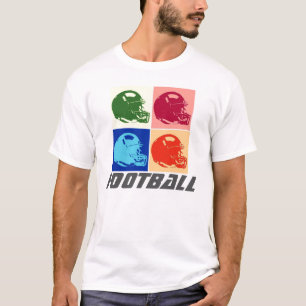 Pop Art Football Helmet T-Shirt - American Sports