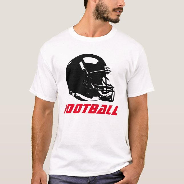Pop Art Football Helmet T-Shirt - Popular Sports (Front)