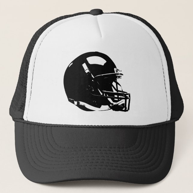 Pop Art Football Helmet Trucker Hat (Front)