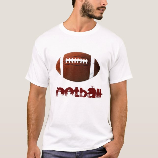 Pop Art Football White T-Shirt - American Sports (Front)