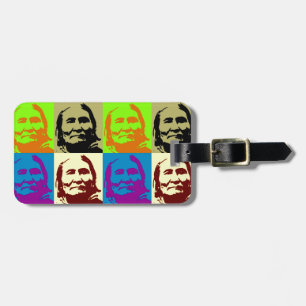 Pop Art Freedom Fighter Geronimo Luggage Tag