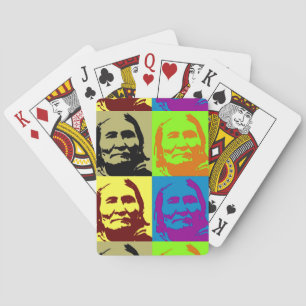 Pop Art Freedom Fighter Geronimo Playing Cards