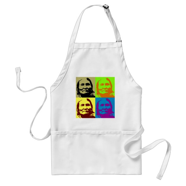 Pop Art Freedom Fighter Geronimo Standard Apron (Front)