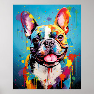 Pop Art Frenchie Poster