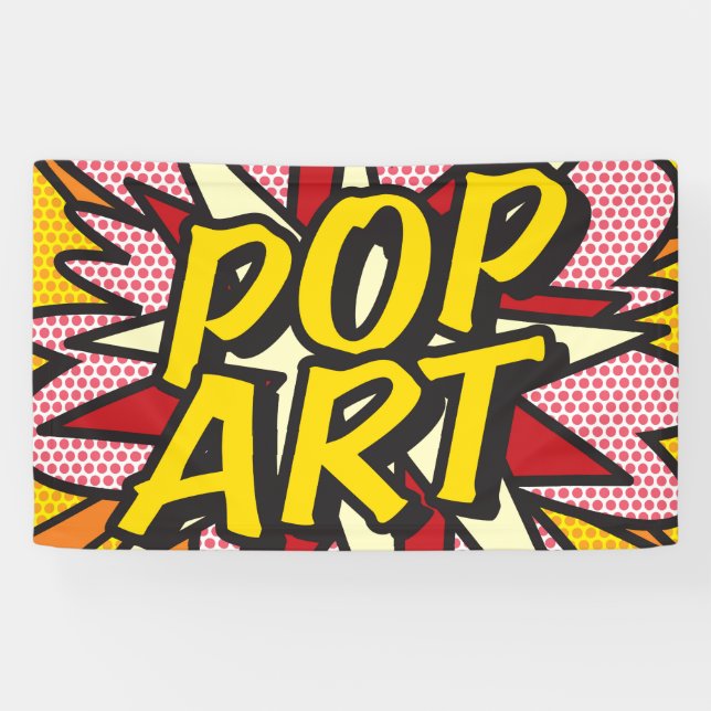 POP ART Fun Retro Comic Book Pop Art Banner (Horizontal)