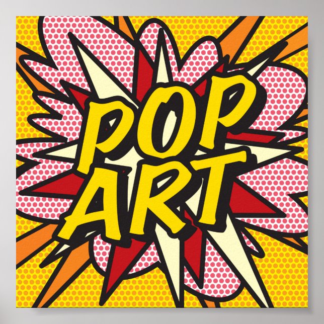 POP ART Fun Retro Comic Book Poster (Front)