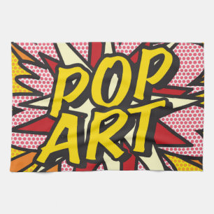 POP ART Fun Retro Comic Book Tea Towel