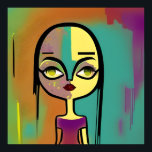 Pop Art Fusion Graffiti Digital Styles Poster<br><div class="desc">Our pop art posters are a mesmerising fusion of styles, making a bold statement in contemporary wall decor. With a nod to the classics of comic book aesthetics, these posters are not just pieces of art; they're windows into a dynamic and visually stunning universe. A world where black art, superhero...</div>