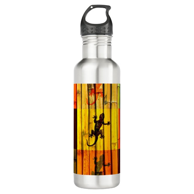 Pop Art Geckos 710 Ml Water Bottle (Front)