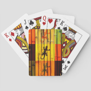 Pop Art Geckos Playing Cards