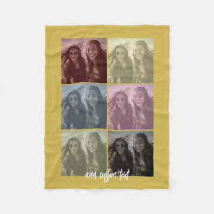 Pop Art Generator - Add 1 Photo Auto Filter Fleece Blanket