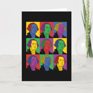 Pop Art George Washington Card