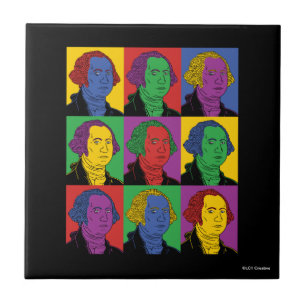Pop Art George Washington Tile
