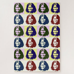 Pop Art Geronimo Indian Legendary Chief Jigsaw Puzzle