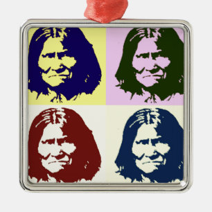 Pop Art Geronimo Metal Tree Decoration