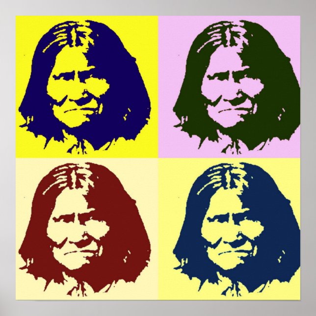 Pop Art Geronimo Poster - Freedom Fighter (Front)