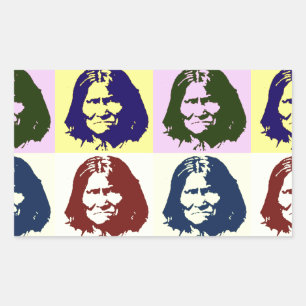 Pop Art Geronimo Rectangular Sticker