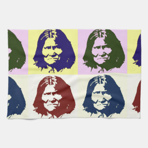 Pop Art Geronimo Tea Towel