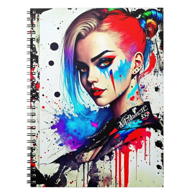 Pop Art Girl Notebook (Front)