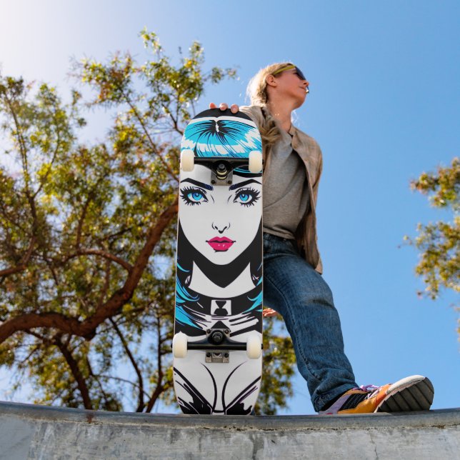 Pop Art Girl Skate: Ride Your Story Skateboard (Outdoor 1)