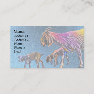 Pop Art Goats Business Card