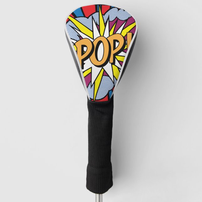 Pop Art Golf Head Cover (Front)